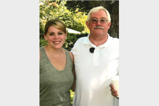 Annie Bradley and her father, Mark Wright.